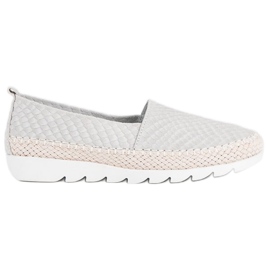 Filippo Slip-on espadriller i læder grå