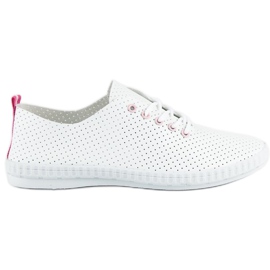 Gennembrudte mckeylor sneakers hvid lyserød
