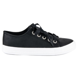 Moderigtige sneakers på bindingen sort