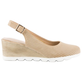 Gennembrudte vinceza pumps brun