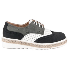 Ideal Shoes Sko, espadriller grå