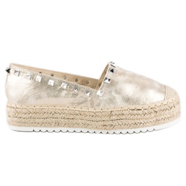 Forever Folie Espadriller på platformen gul