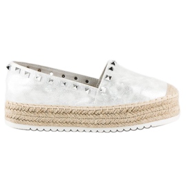 Forever Folie Espadriller på platformen grå