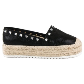 Forever Folie Espadriller på platformen sort