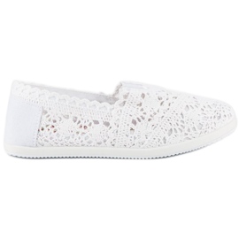 Marquiz Hvide sneakers med blonder