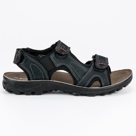 Hasby Drenge læder sandaler sort