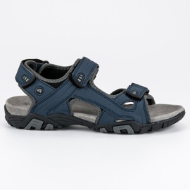 American Club Navy amerikanske velcro sandaler blå