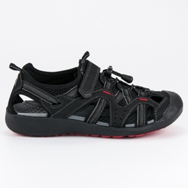 American Club Amerikanske sandaler sort