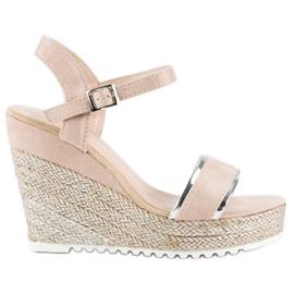 Erynn Komfortable kile-espadriller brun