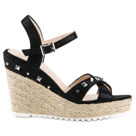 Bello Star Kile espadriller med rhinsten sort