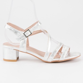 Ideal Shoes Flade sandaler grå