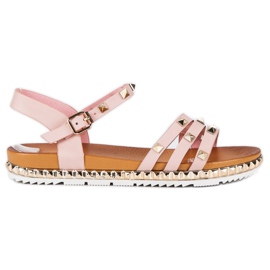Anesia Paris Rock Flat Sandaler lyserød