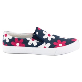 McKey Tag sneakers på med blomster blå