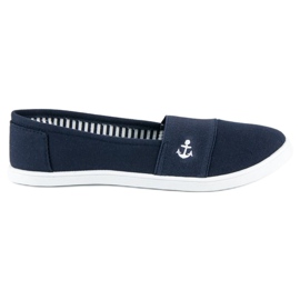 McKey Marineblå slip-on sneakers