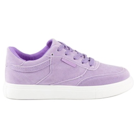 Sneakers på platformen violet