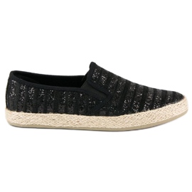 McKey Moderigtige stribede espadriller sort