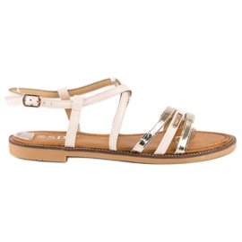 SDS Elegante flade sandaler brun