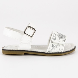 American Club Hvide amerikanske sandaler