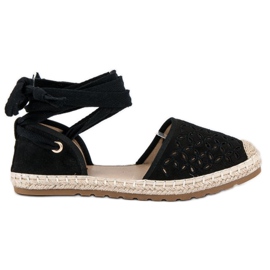Sweet Shoes Knyttede espadriller sort