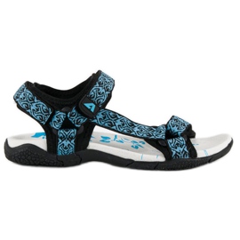 American Club Tekstil velcro amerikanske sandaler blå