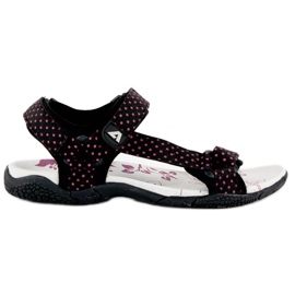American Club Tekstil velcro amerikanske sandaler sort