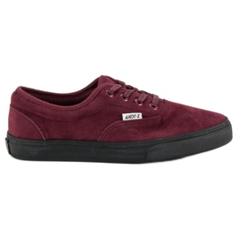 Andy Z Rødbrune sneakers i ruskind