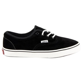 Andy Z Sorte ruskind sneakers