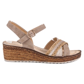 Afslappede vinceza sandaler brun