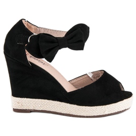 Seastar Kile espadriller med sløjfe sort