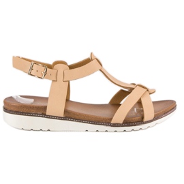 Licean Komfortable sommersandaler brun