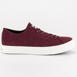 Andy Z Suede burgunder sneakers flerfarvet rød