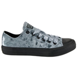 Andy Z Grå velour sneakers