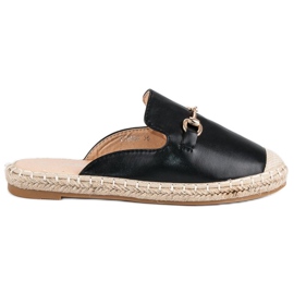 Sorte espadriller flip-flops