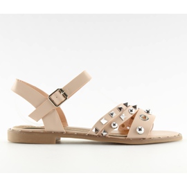 Sandaler på en flad sål pink 99-19 Pink lyserød