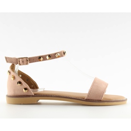 Sandaler med pink nitter 117-11 pink lyserød