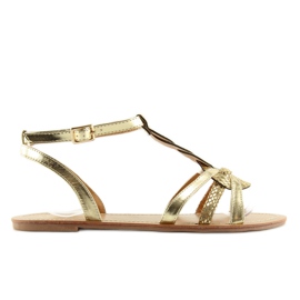 Gold shine guld damesandaler 758 guld gylden