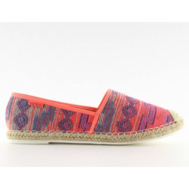 Fluo 3051 Fushia espadriller til kvinder orange
