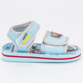 Velcro sandaler blå