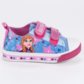 Sneakers på Velcro Ice Land blå lyserød