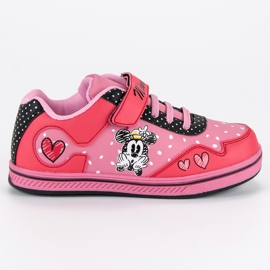 Velcro sneakers mickey mouse lyserød