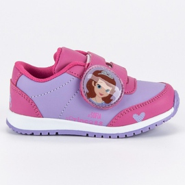 Sneakers Velcro Her Highness Zosia violet lyserød