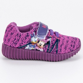 Disney velcro sneakers violet