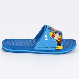 Blå flip flops patruljehund