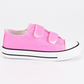 Børns velcro sneakers lyserød