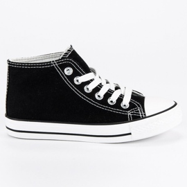 Bundet Sneakers Over Ankel sort