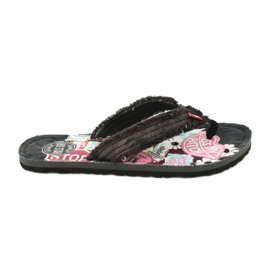 Jeans Big Star 274A124 flip-flops sort flerfarvet