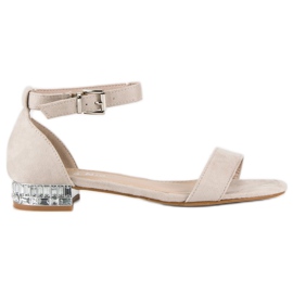 Nio Nio Elegante ruskindssandaler brun