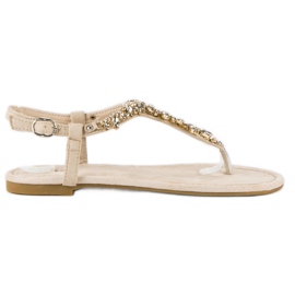 Vices Elegante flade sandaler skruestik brun