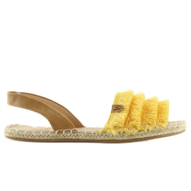 Espadriller i caribisk stil gul 8413 Gul