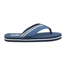 American Club Amerikanske dameskum-flip-flops marine blå